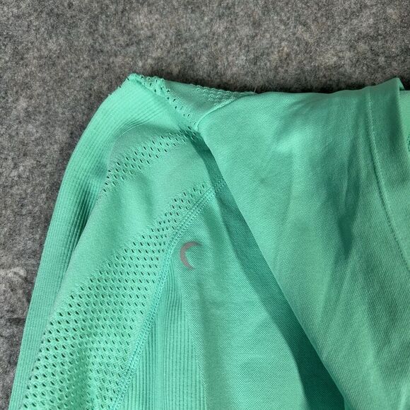 ZYIA Active Peak Performance Women’s Medium Fitted Hoodie Mint Green Pullover - Picture 7 of 7